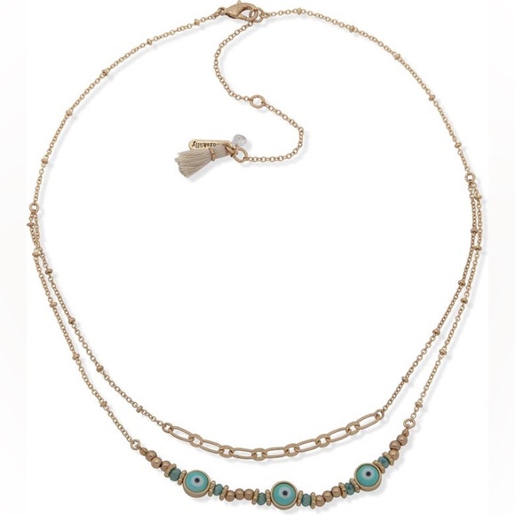 Lonna & Lilly Evil Eye Layered Necklace - Picture 1 of 3